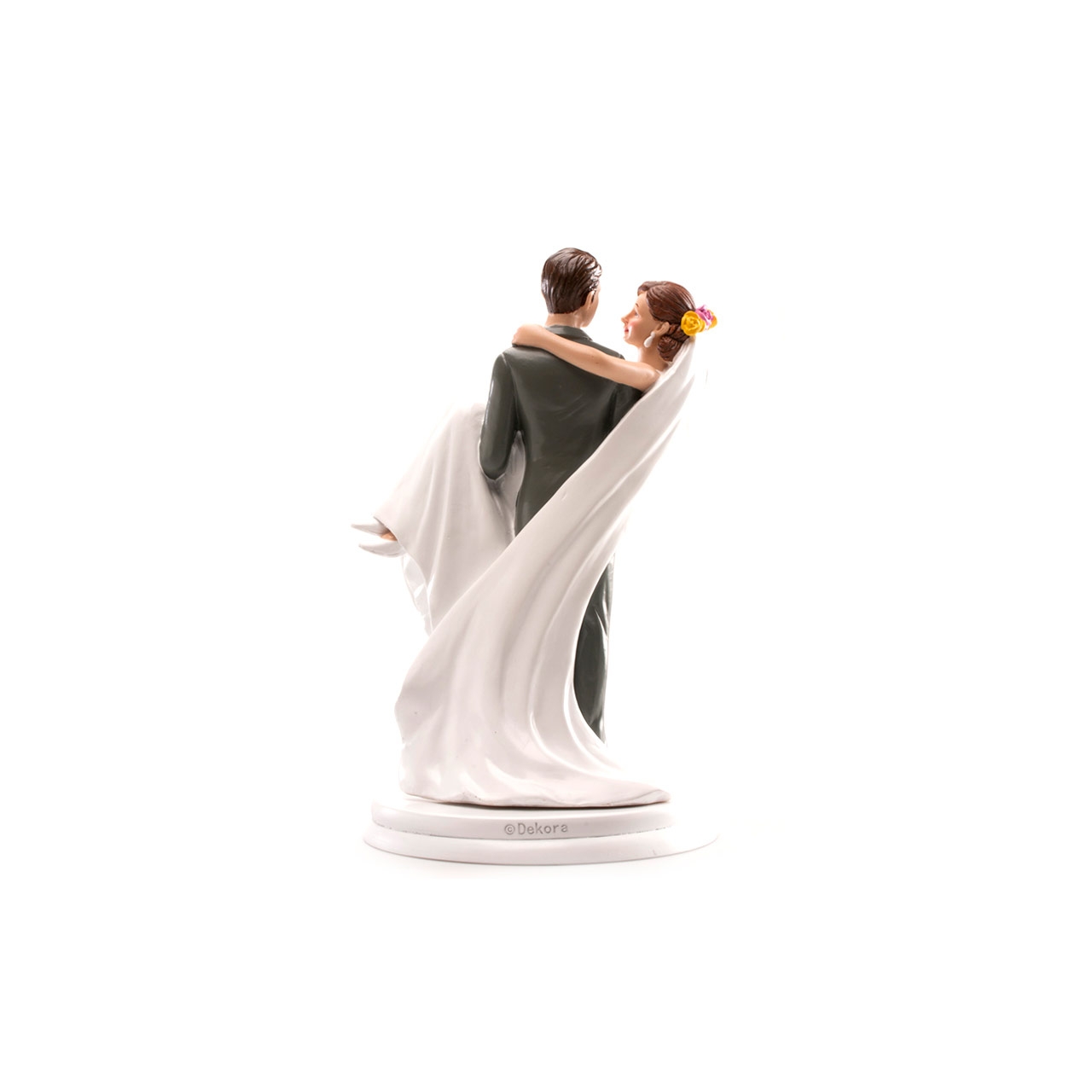 Brautpaar - Frau in Armen - Hochzeit Figur - 20 cm (Cake Topper) - Dekora