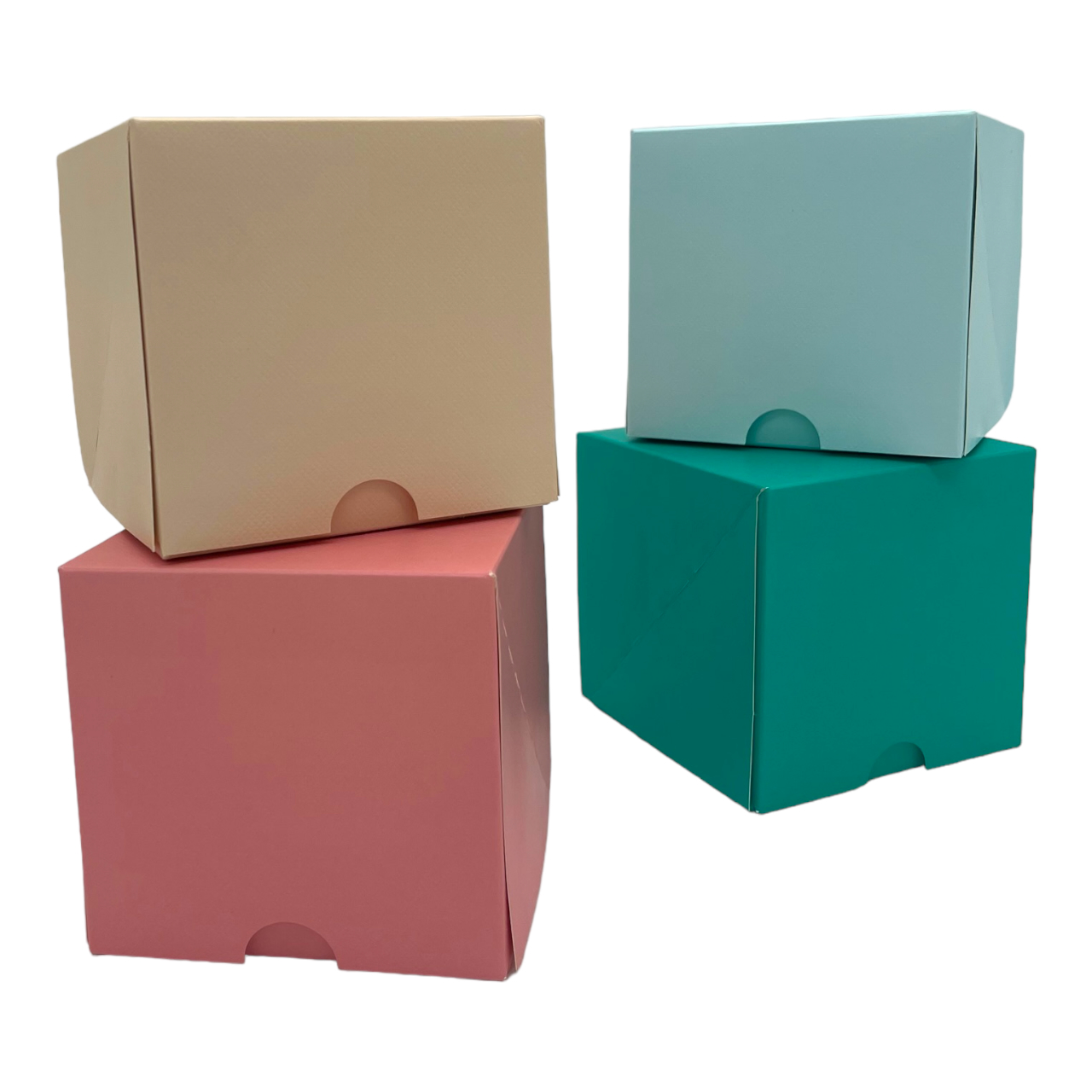 10 x Sweet Box - Türkis - 10,5 x 10,5 x 10 cm - Packmania